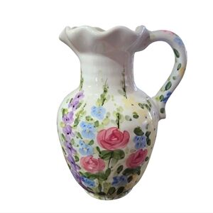 English Garden Pitcher Dan Swanson Tabletops Unlimited 10"‎
